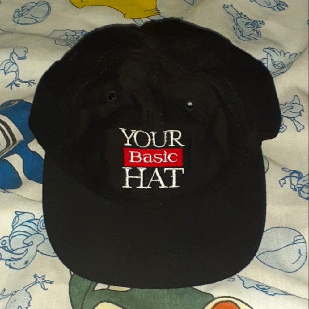 New 90s Basic Snapback Promo Cap Hat Vintage Prom… - image 1